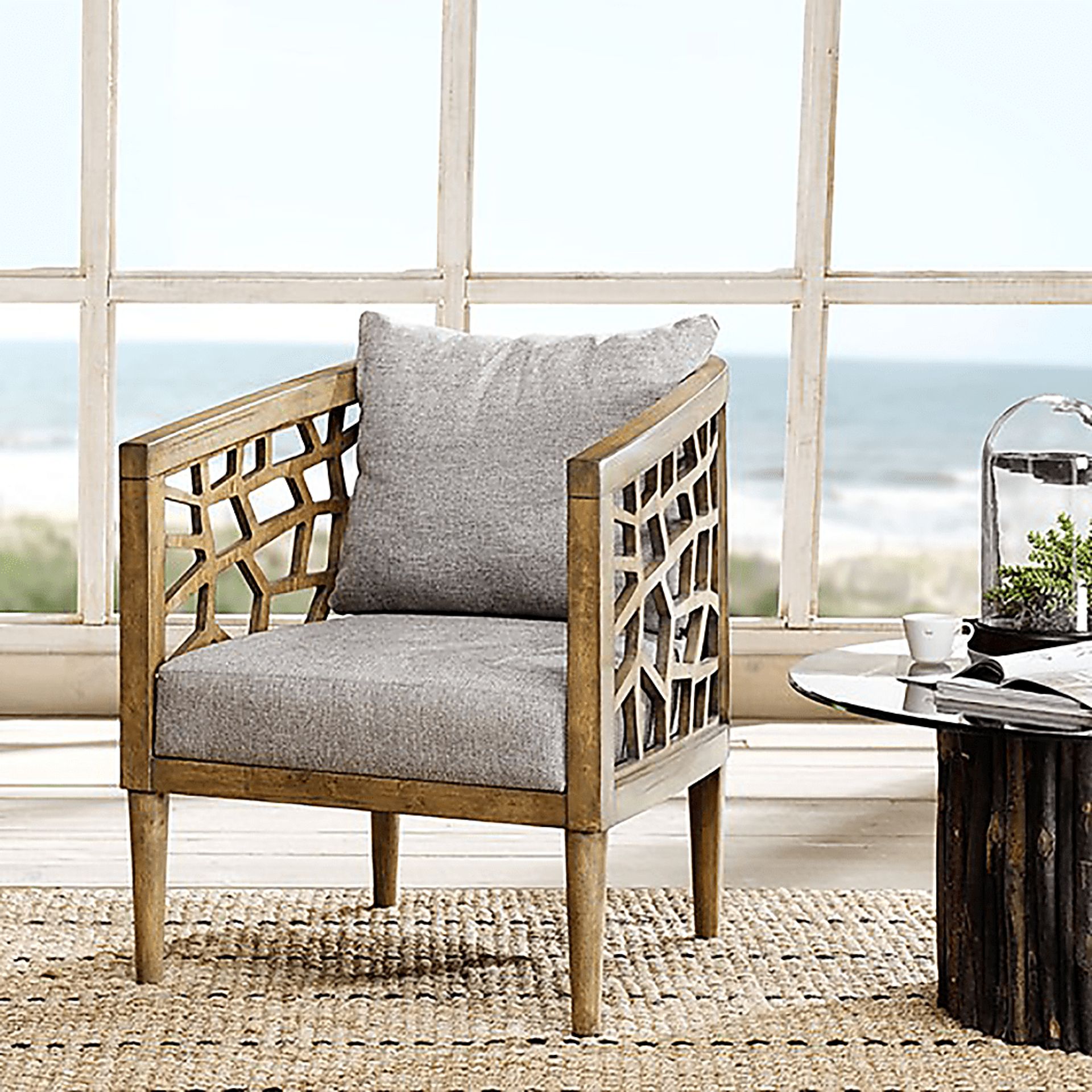 Chartres Gray Accent Chair - Image 2