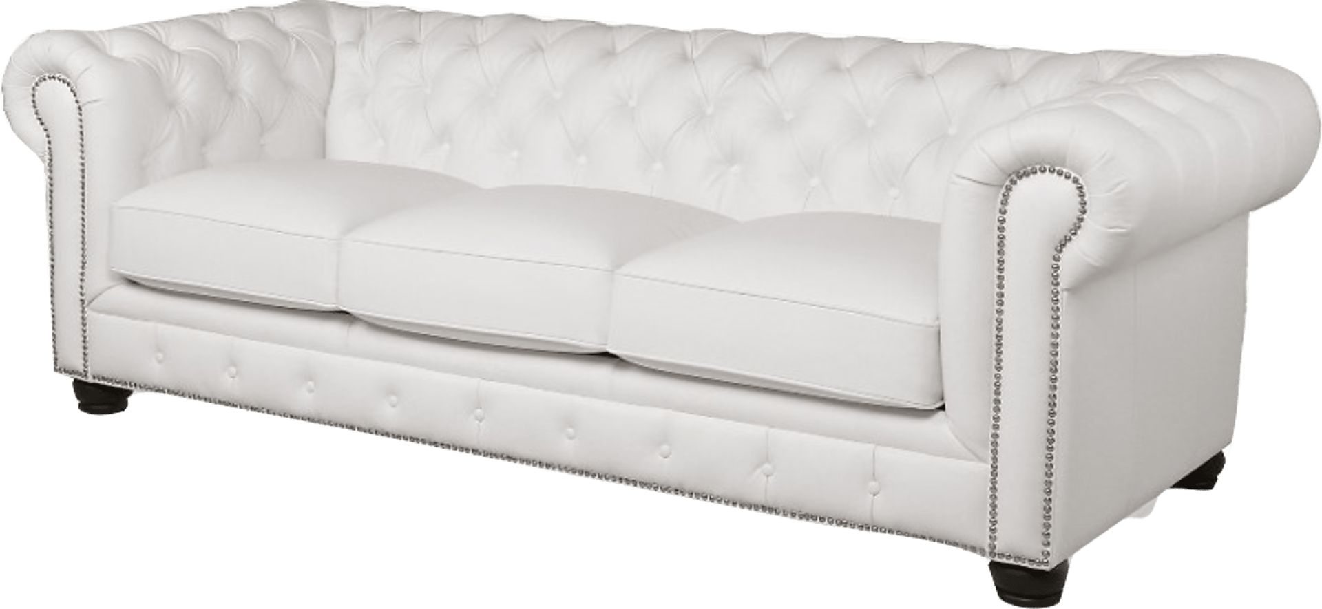 Chartwell White Leather Sofa - Image 2