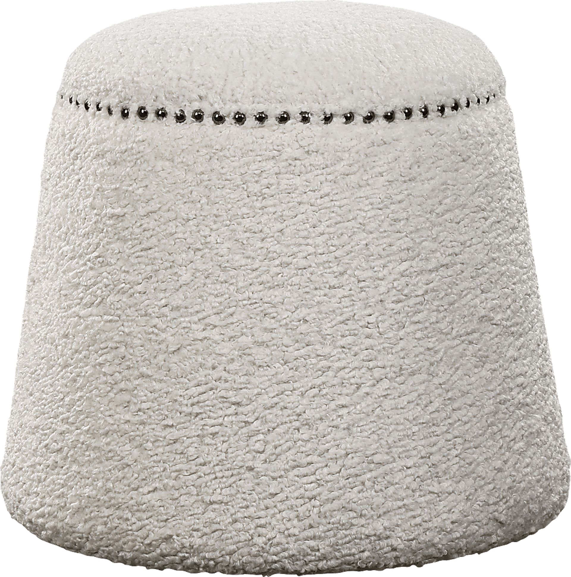 Chaselton White Ottoman - Image 1