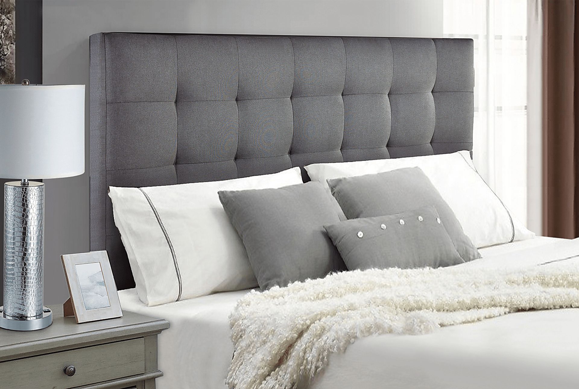 Chasey Gray King/California Headboard - Image 2