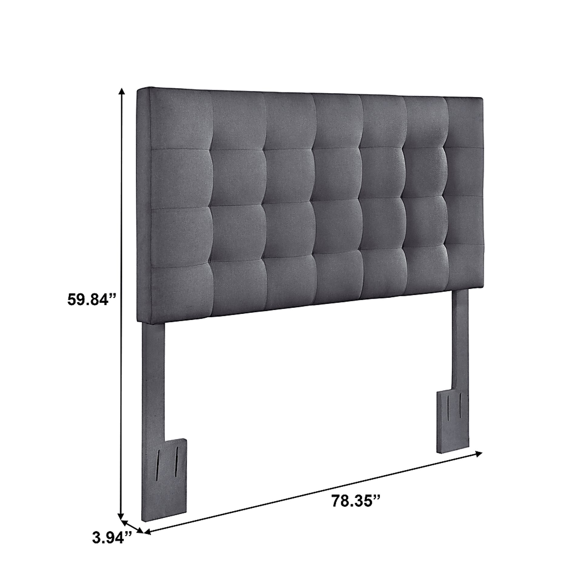 Chasey Gray King/California Headboard - Image 8
