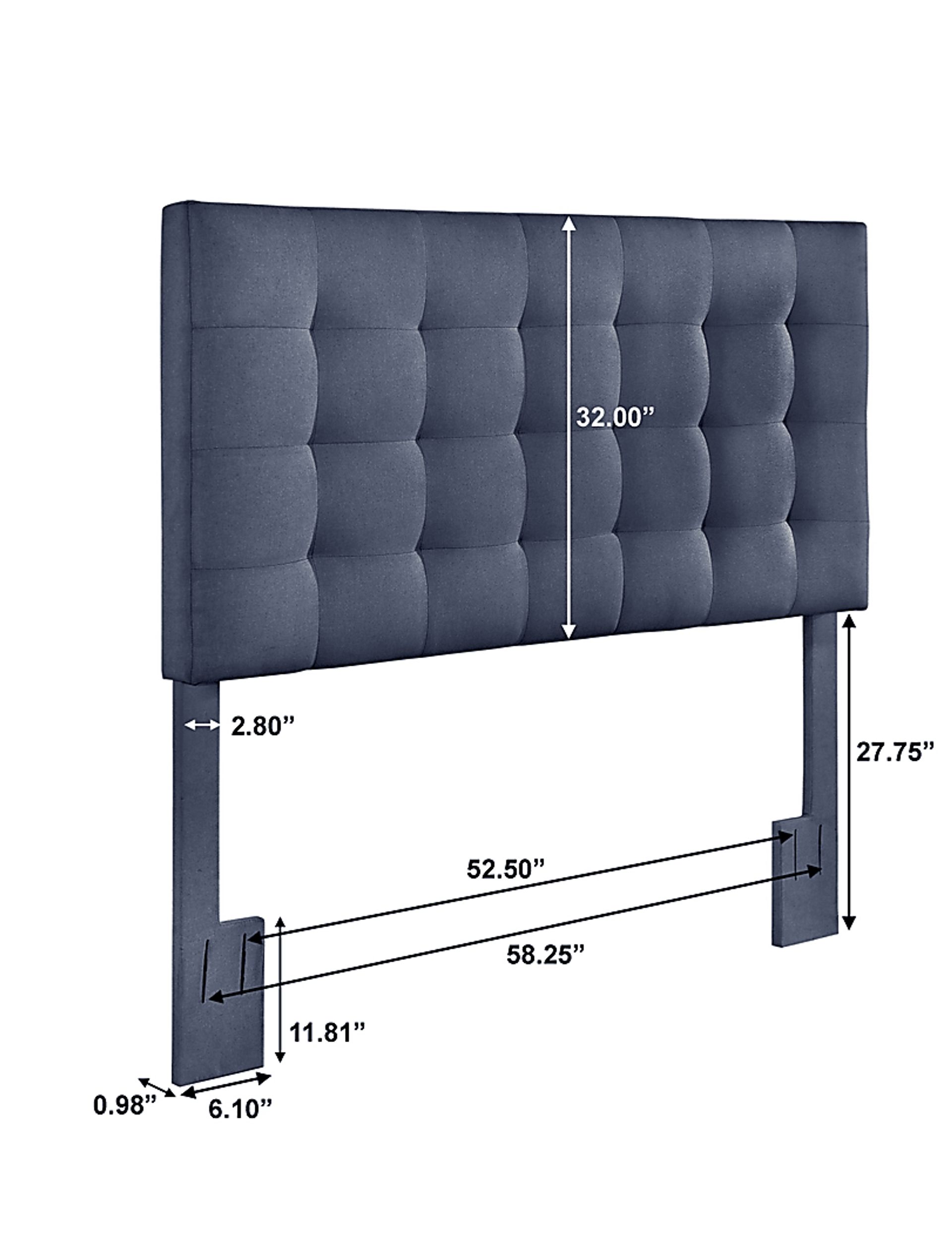 Chasey Gray King/California Headboard - Image 9