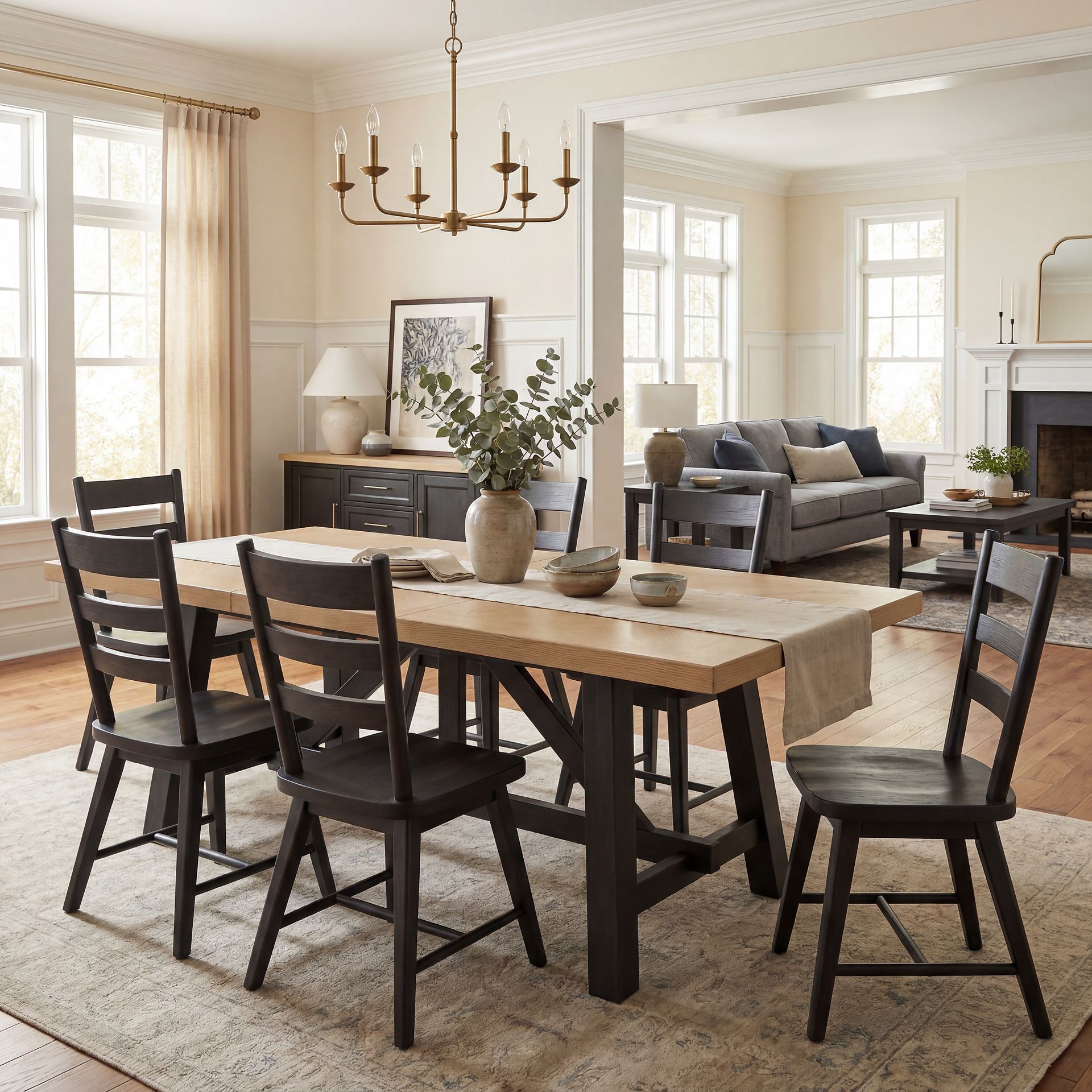 Chastain Park Black 7 Pc Dining Room - Image 7