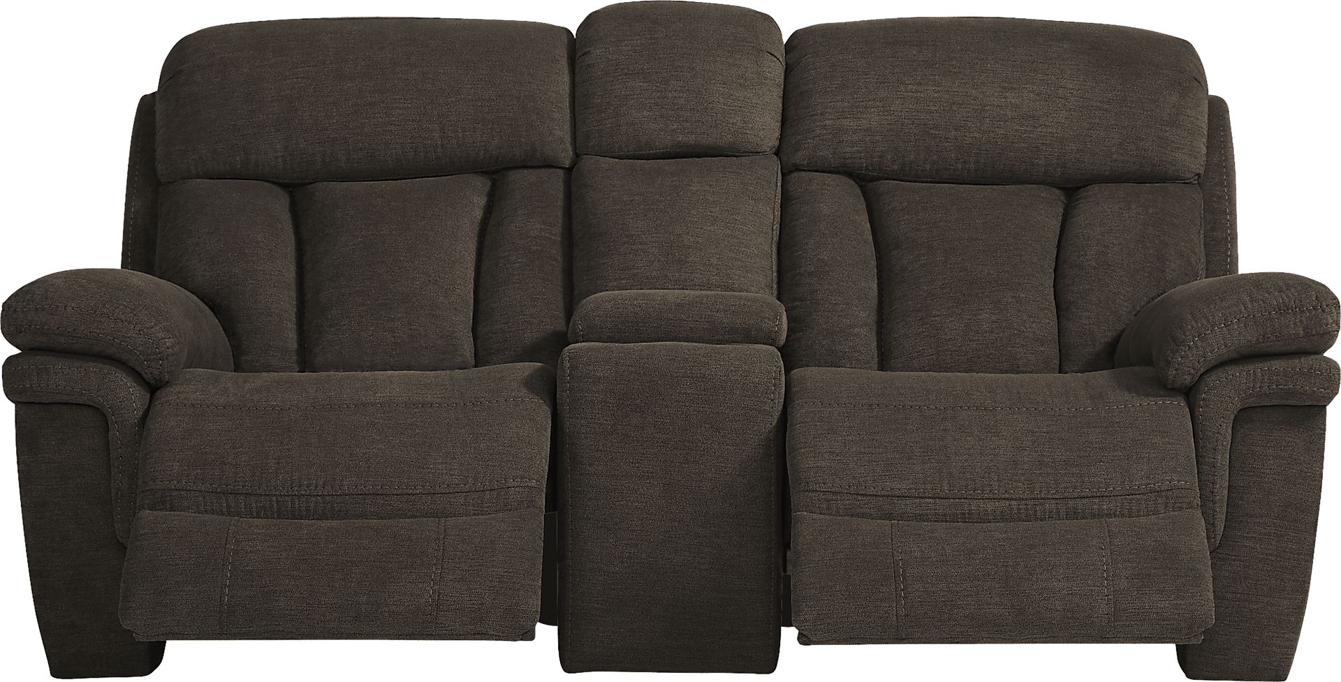 Chaston Brown Glider Console Loveseat - Image 2