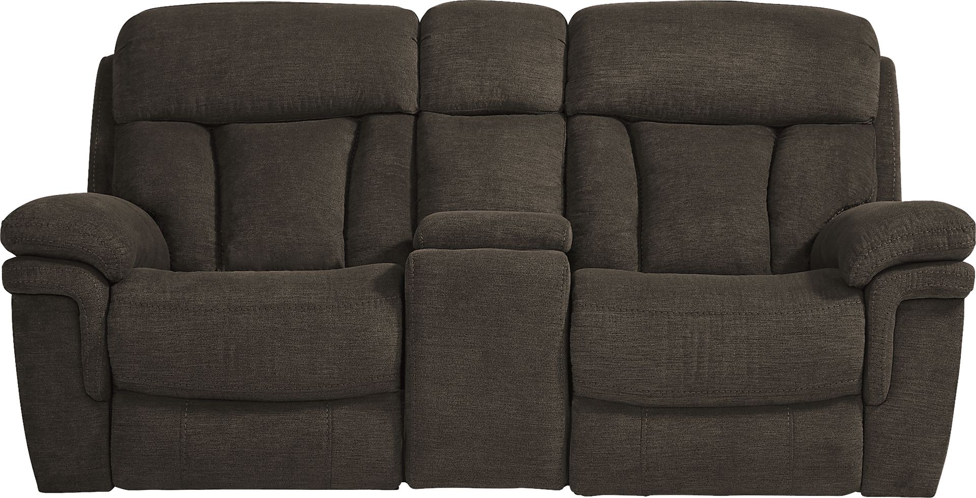 Chaston Brown Glider Console Loveseat - Image 1