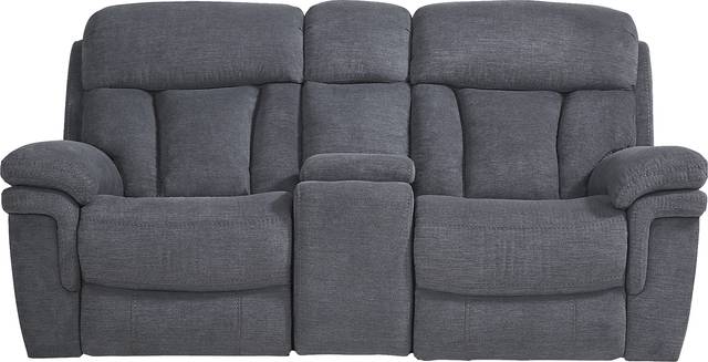 Chaston Gray Glider Console Loveseat - Thumbnail - Image 1