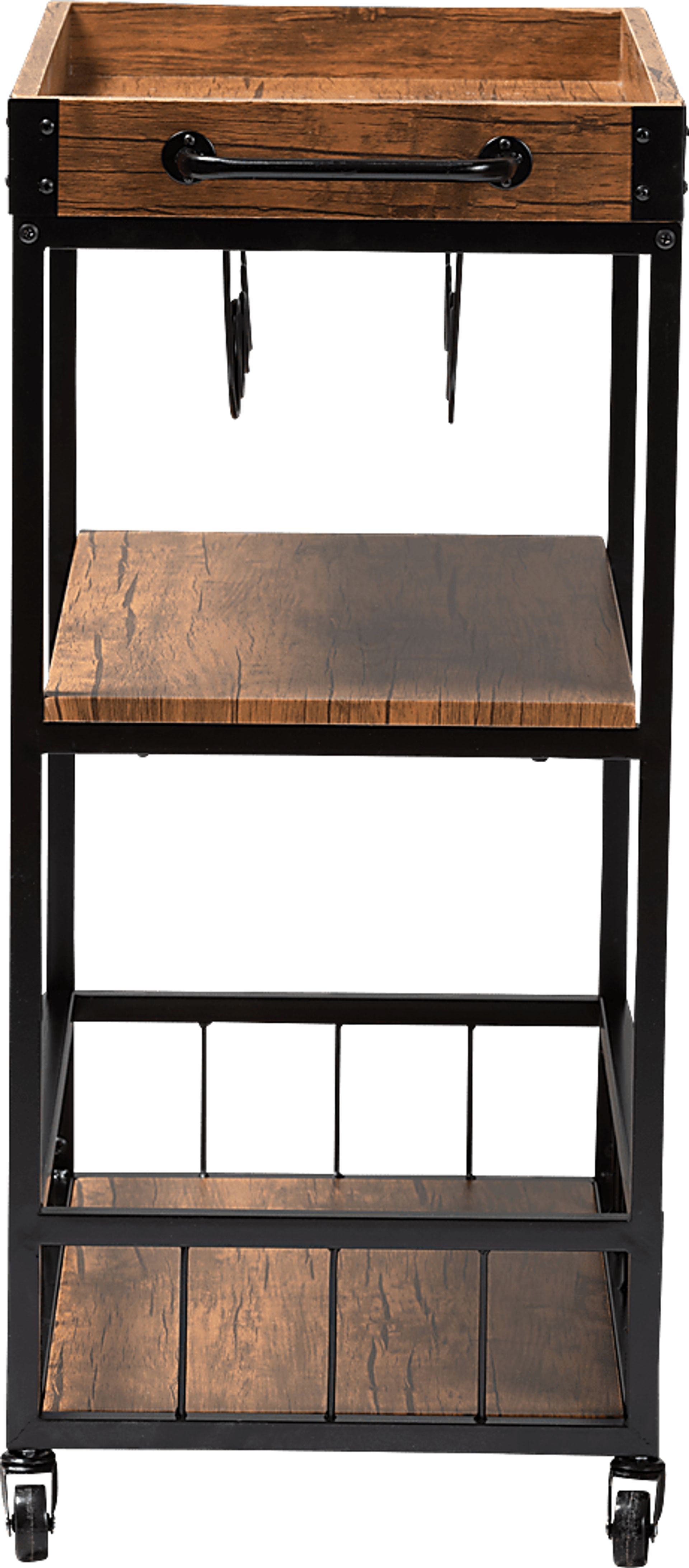 Chatawa Oak Bar Cart - Image 4