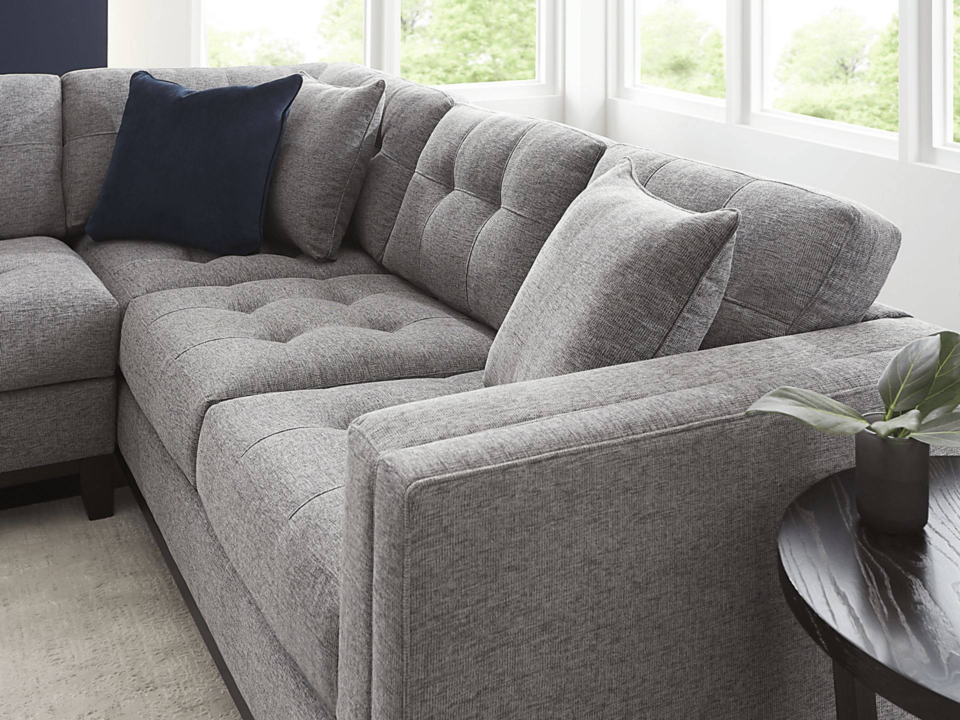 Chatham Gray 3 Pc Sectional - Image 4