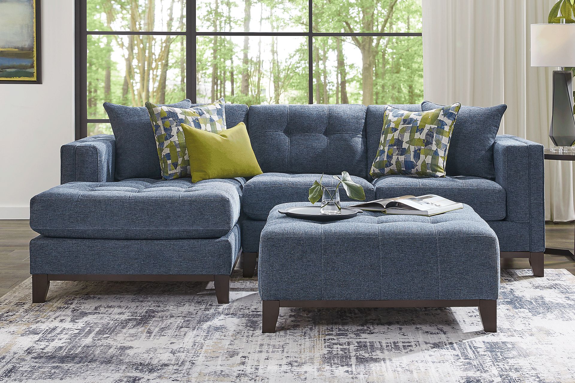 Chatham Navy 2 Pc Sectional - Image 2