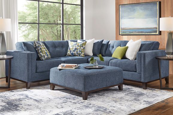 Single piece sectional discount sofa