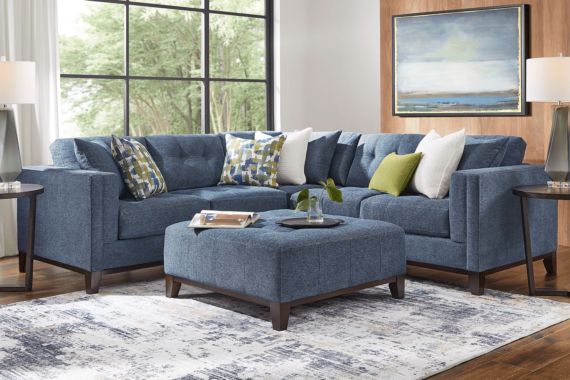 Chatham Navy 2 Pc Sectional - Image 2