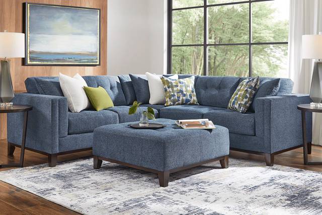 Chatham Navy 2 Pc Sectional - Thumbnail - Image 2