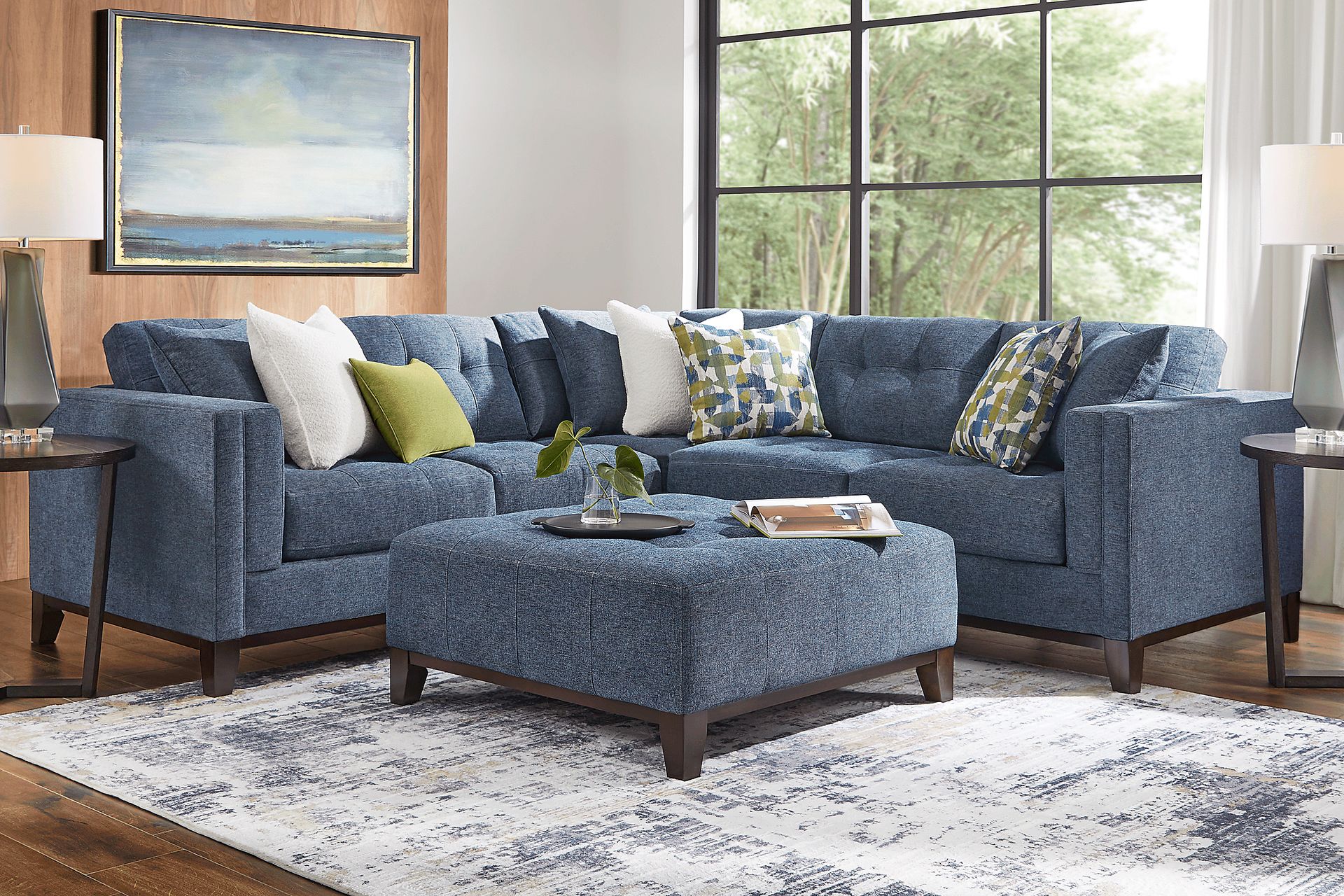 Chatham Navy 2 Pc Sectional - Image 2