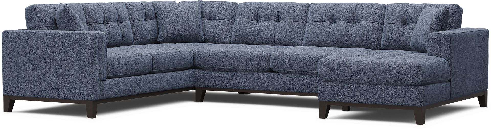 Chatham Navy 3 Pc Sectional - Image 1
