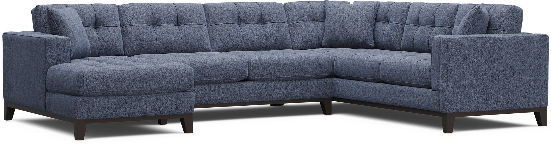 Chatham Navy 3 Pc Sectional - Image 1