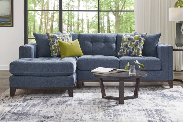 Chatham Navy 5 Pc Sectional Living Room - Thumbnail - Image 1