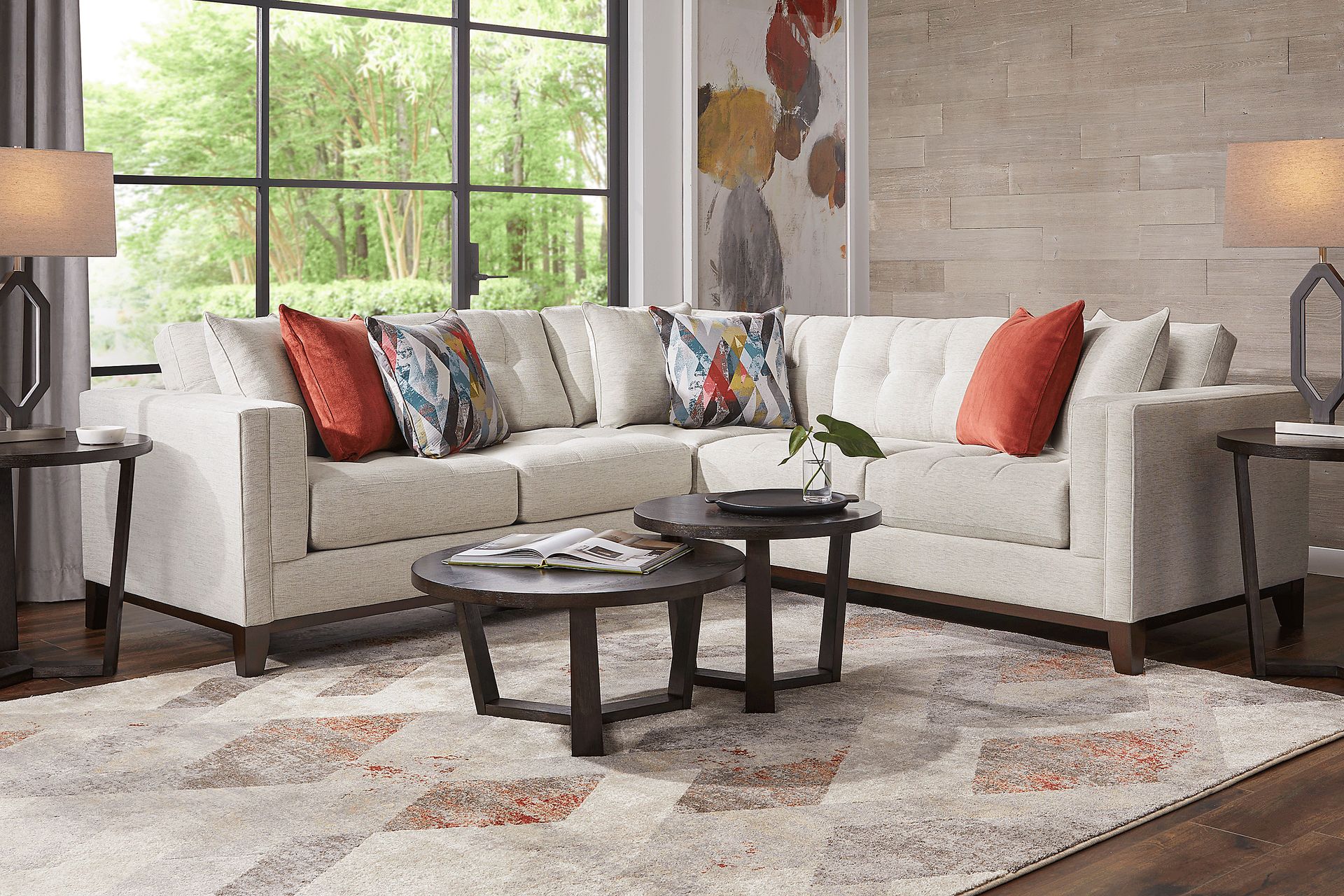 Chatham Oyster 5 Pc Sectional Living Room - Image 1