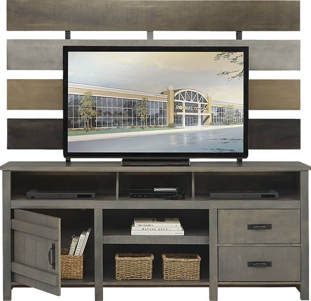 Chattanooga II Gray 2 Pc Wall Unit - Thumbnail - Image 2