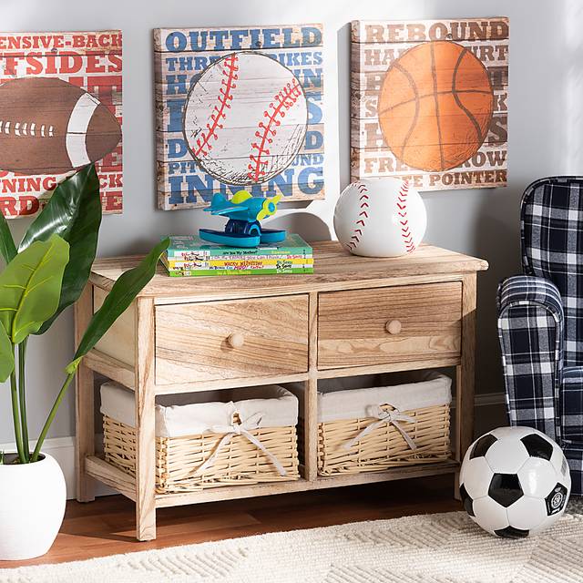 Chattaroy Brown 2 Drawer Storage Unit - Thumbnail - Image 2