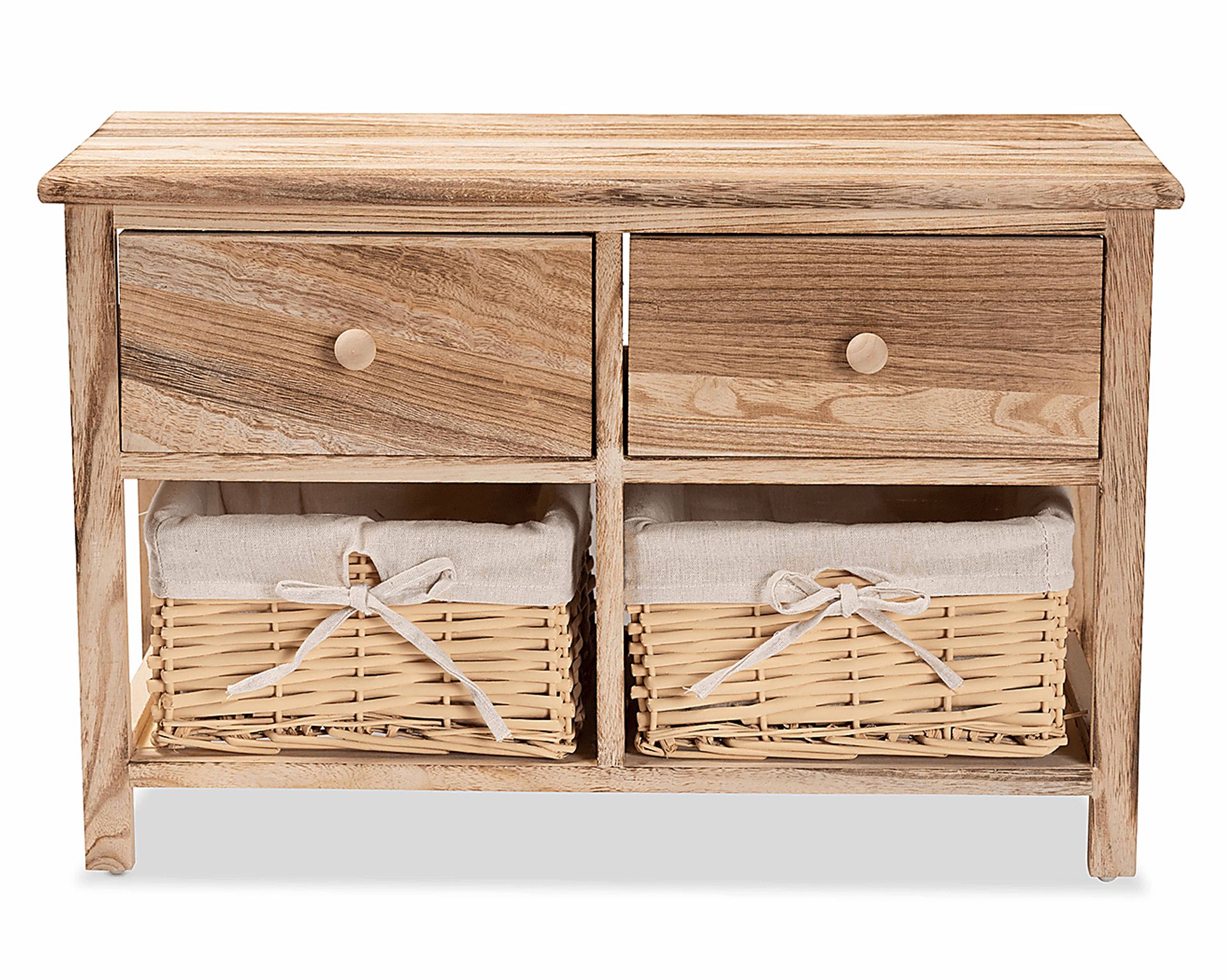 Chattaroy Brown 2 Drawer Storage Unit - Image 3