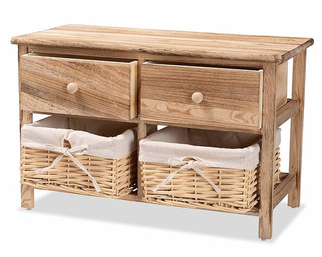 Chattaroy Brown 2 Drawer Storage Unit - Thumbnail - Image 4