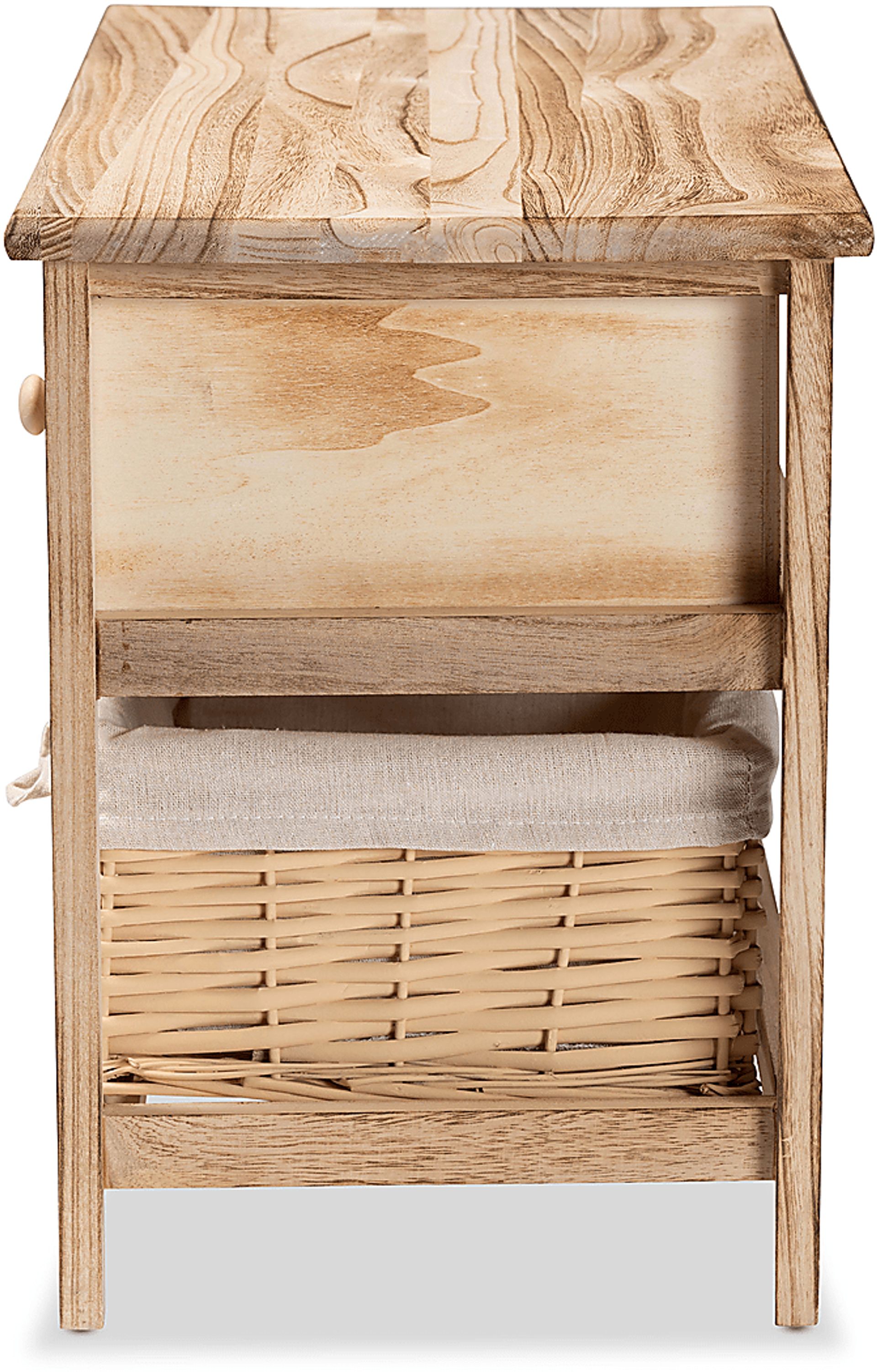 Chattaroy Brown 2 Drawer Storage Unit - Image 7