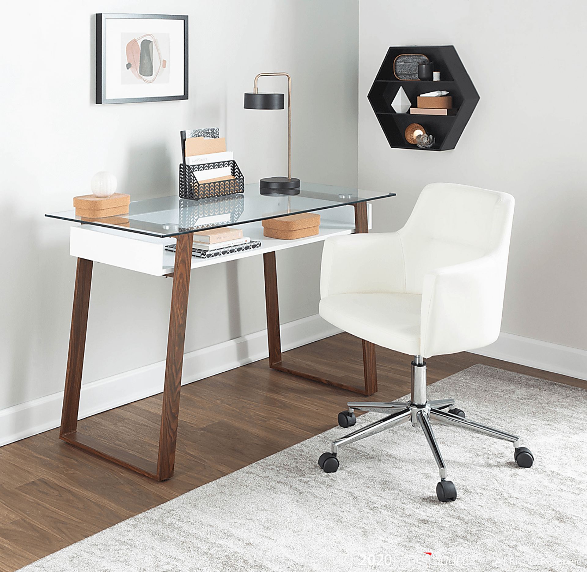 Chatteron White Desk - Image 10