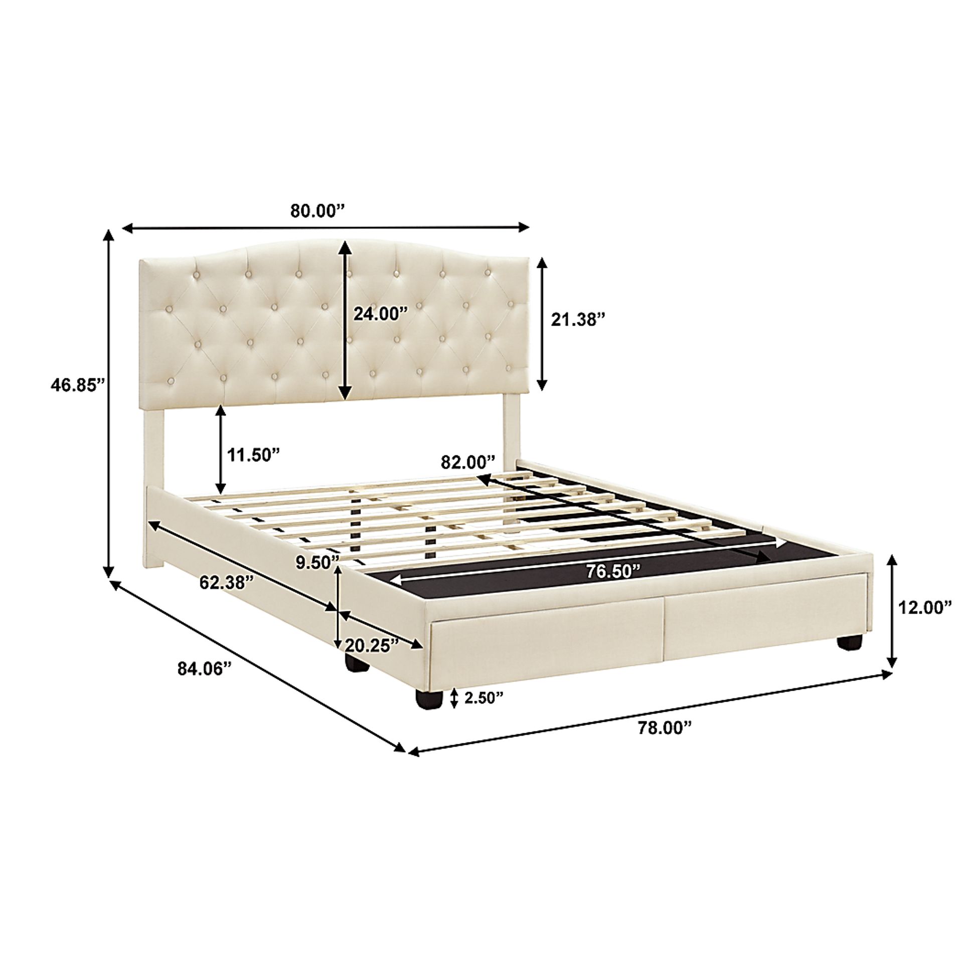 Chatwood Cream King Bed - Image 9