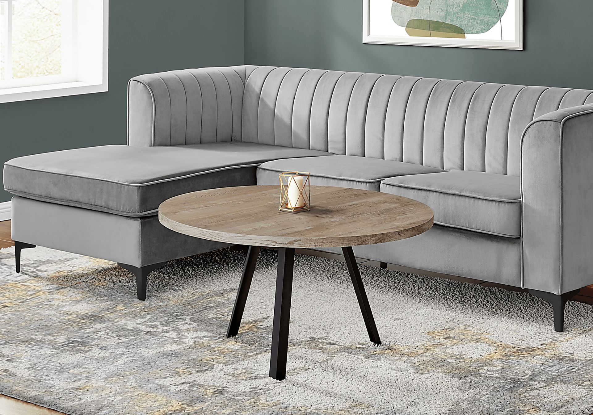 Chaucerwood Taupe Cocktail Table - Image 3
