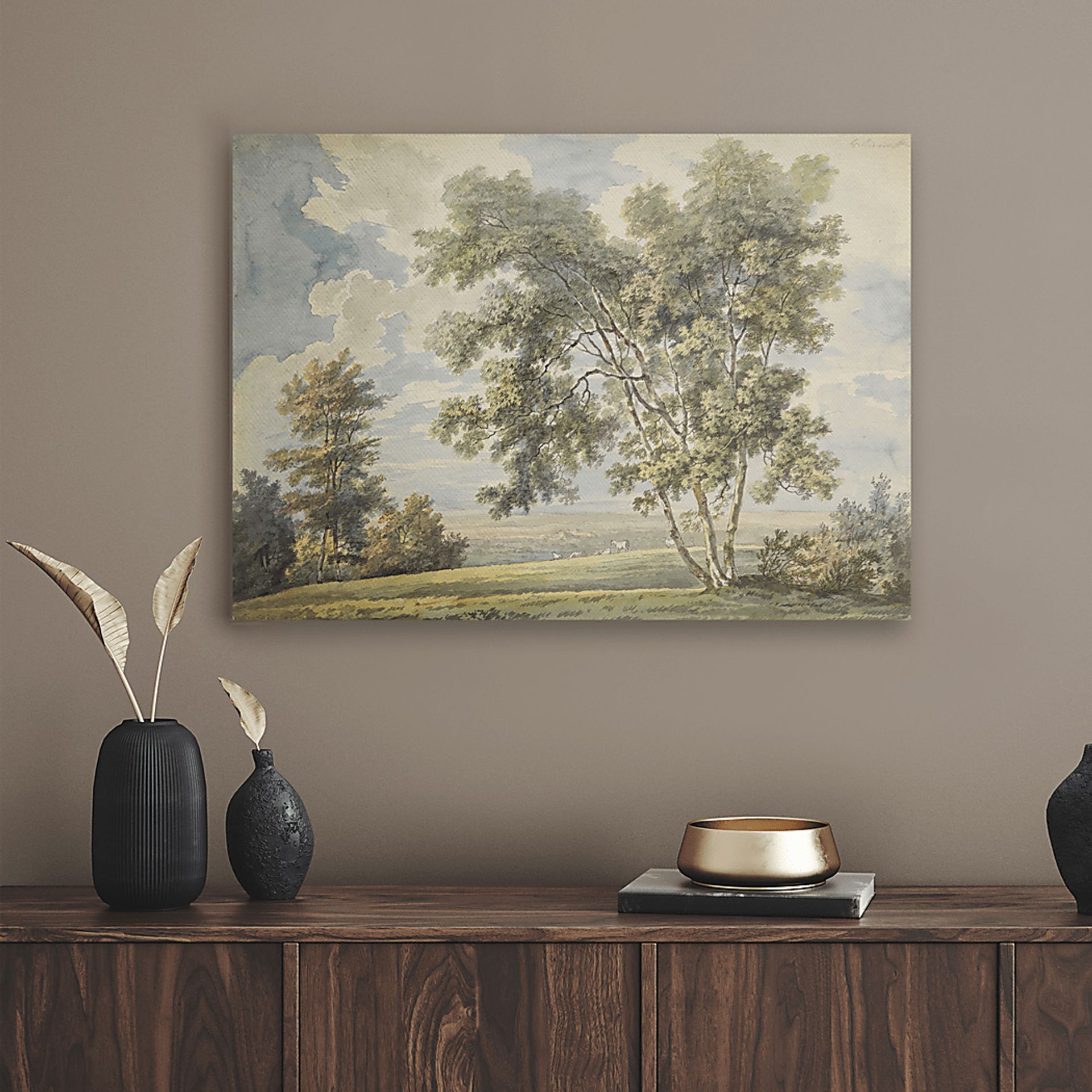 Chaucier Green Canvas Wall Art - Image 2