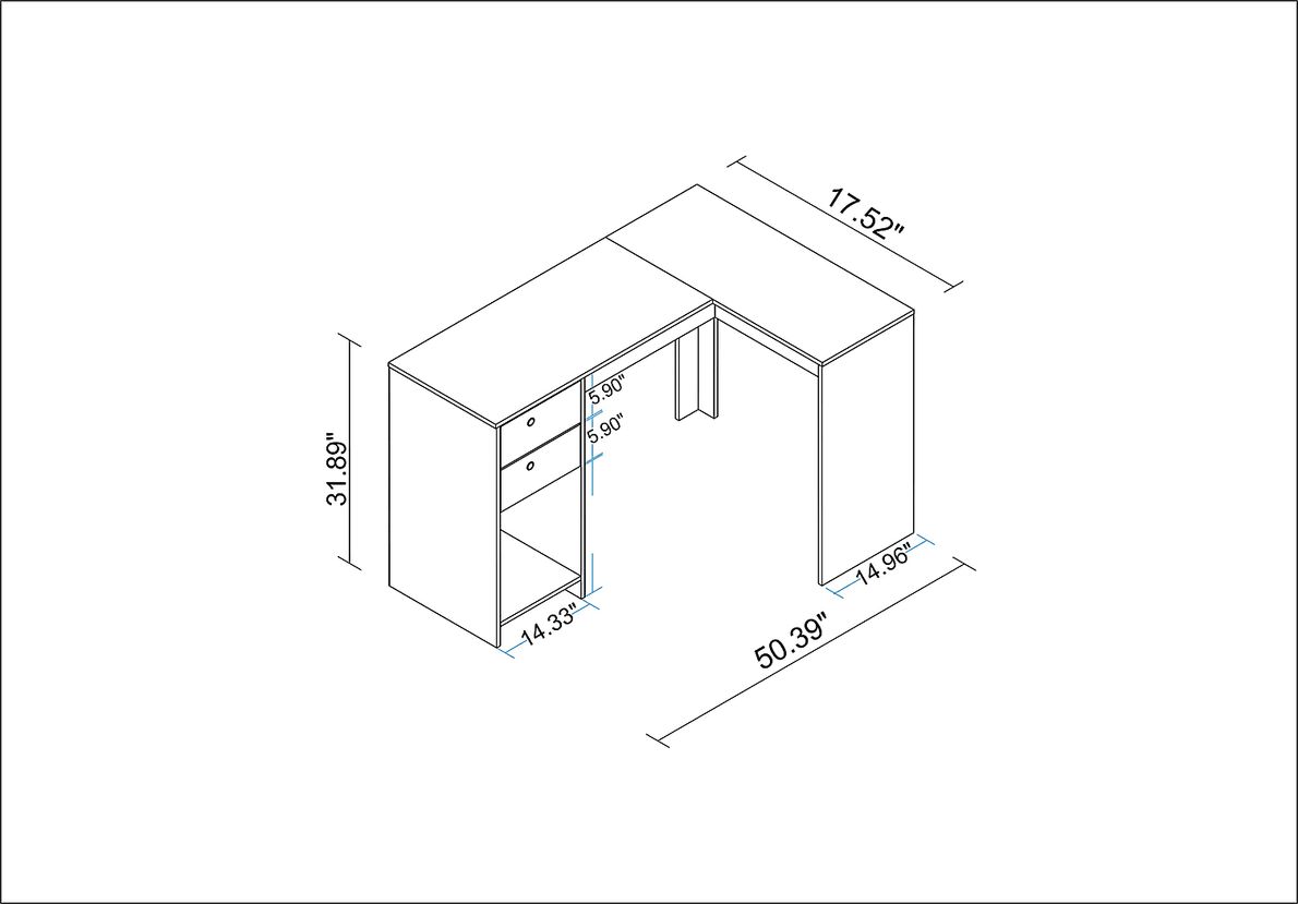 Chavanne White Desk