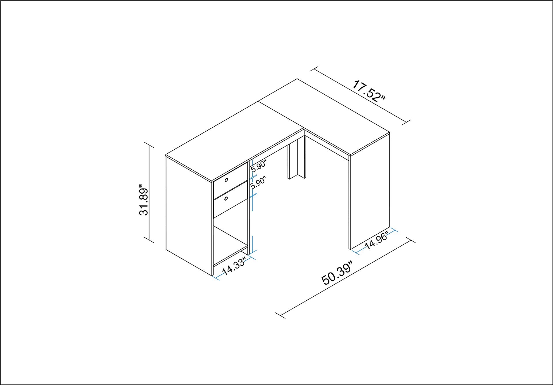 Chavanne White Desk - Image 8