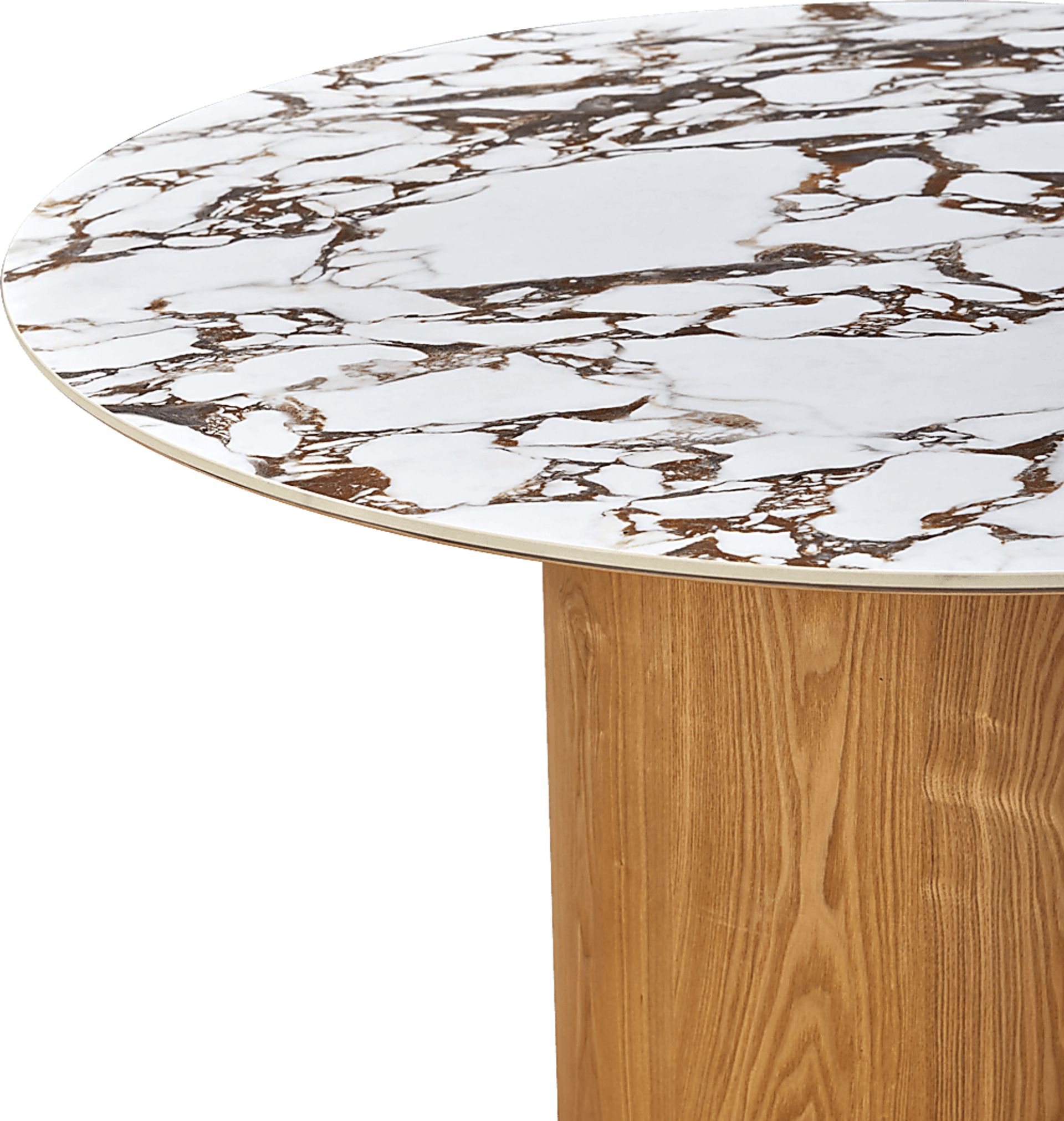Chaytor Brown Round Dining Table - Image 4