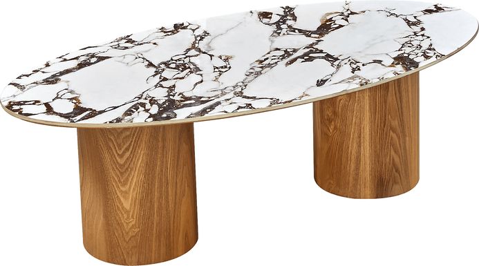 Chaytor White Marble Cocktail Table