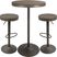 Chaz Brown 3 Pc Bar Height Dining Set