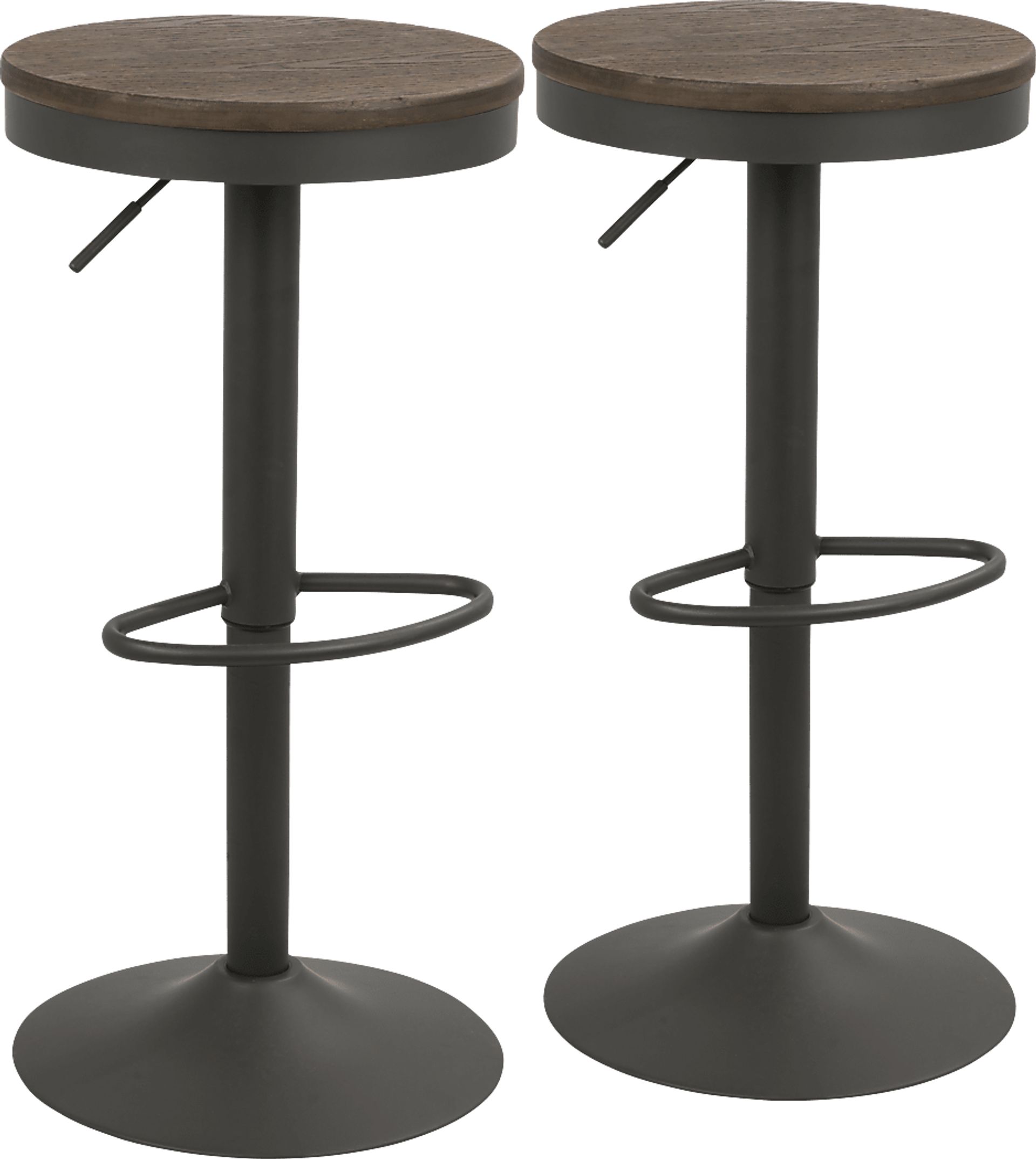 Chaz Gray Brown 3 Pc Bar Height Dining Set - Image 5