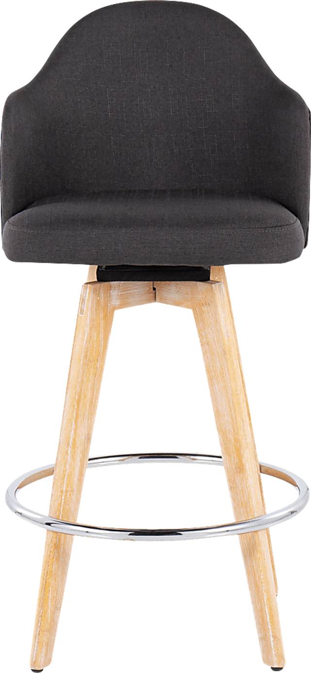 Chazmin Charcoal Counter Height Stool, Set of 2 - Thumbnail - Image 6