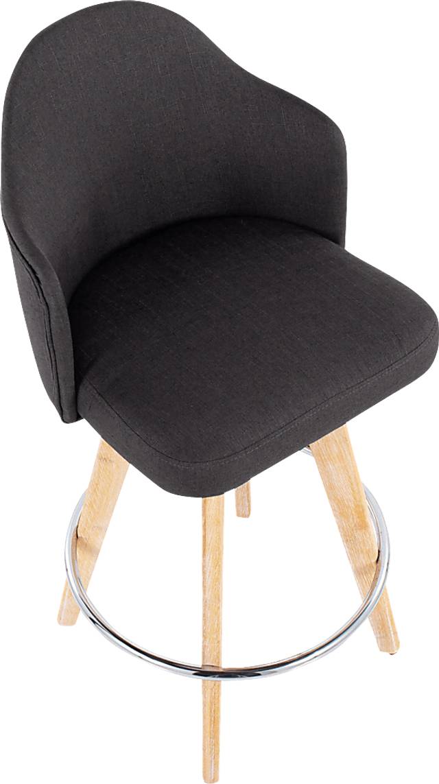 Chazmin Charcoal Counter Height Stool, Set of 2 - Thumbnail - Image 7