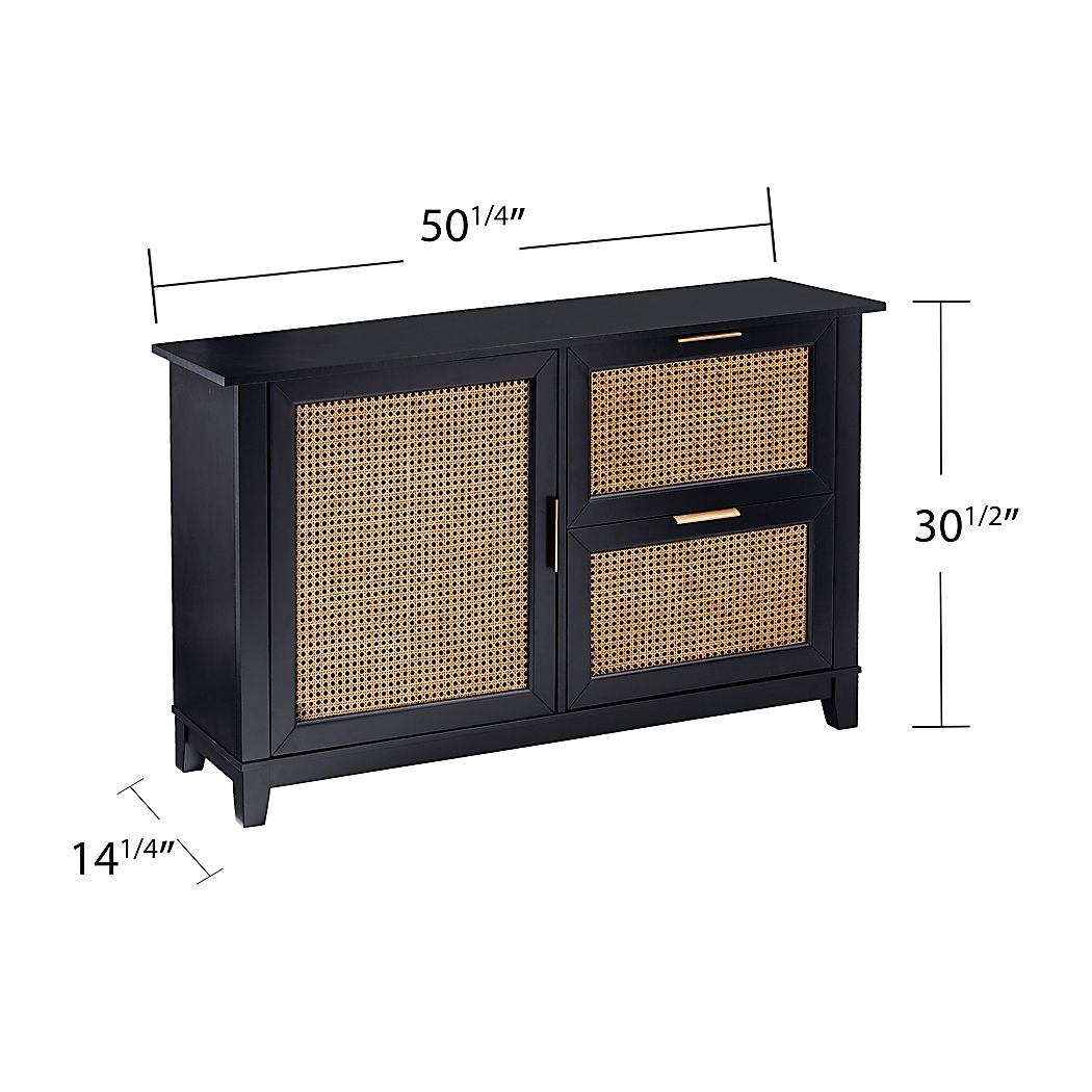 Checkshire Black Accent Cabinet