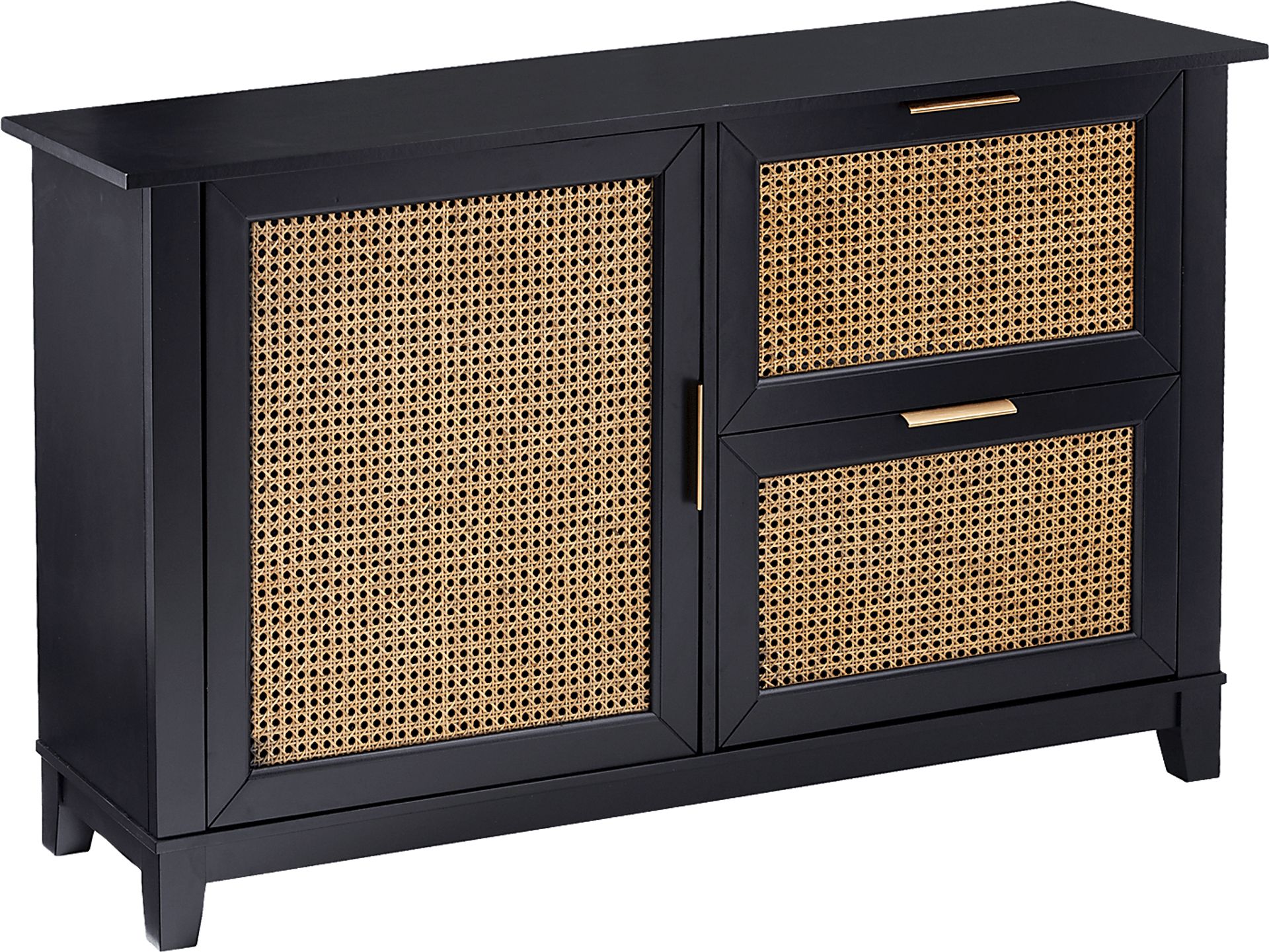 Checkshire Black Accent Cabinet - Image 1