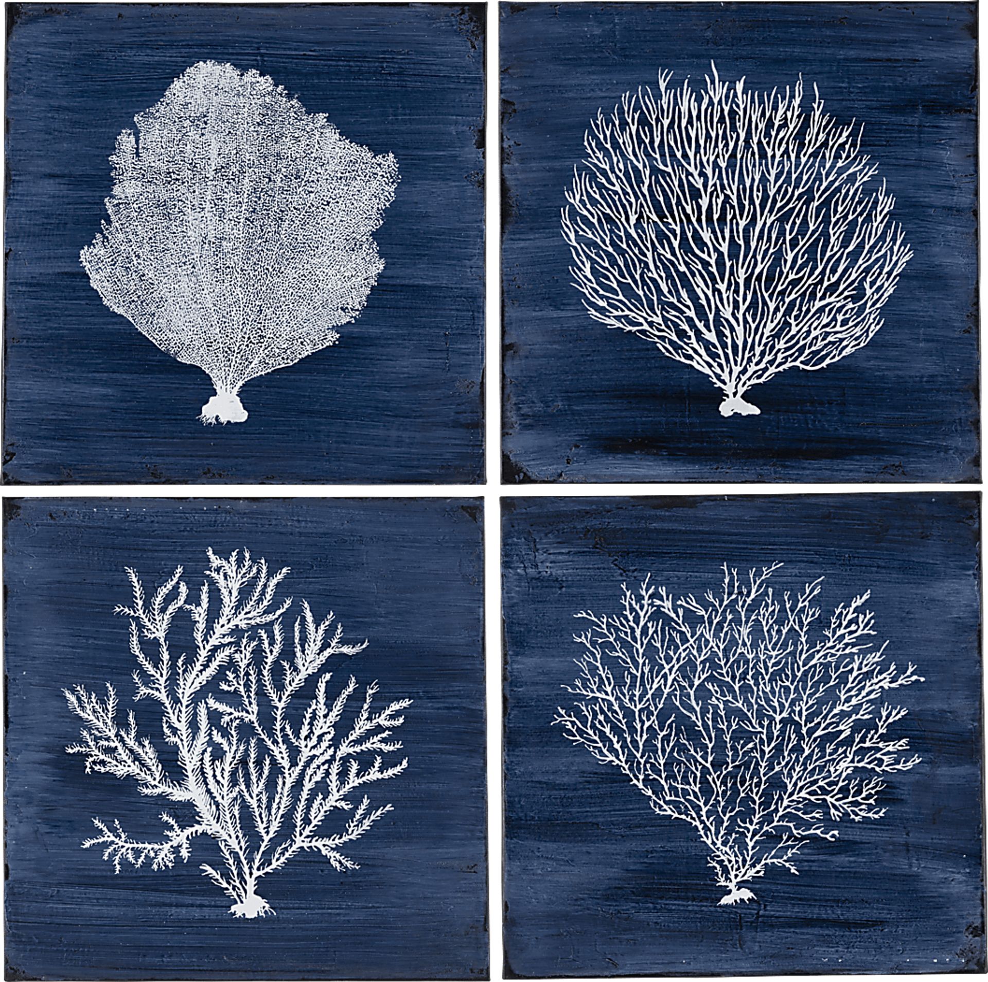 Checola Blue Artwork, Set of 4 - Image 1