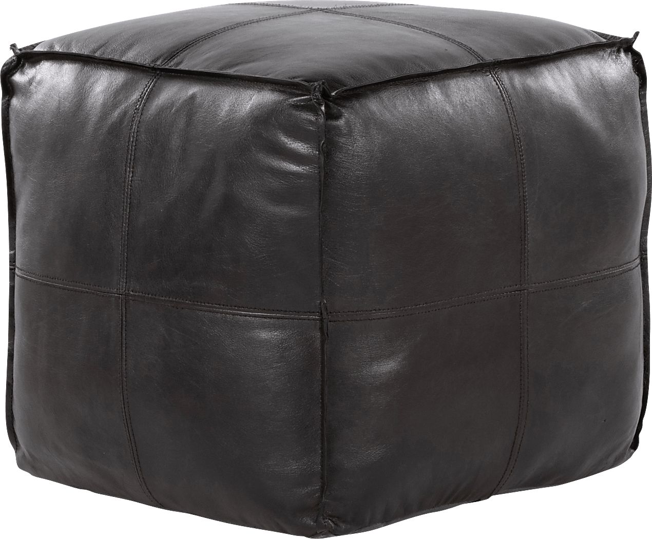 Cheerie II Black Pouf