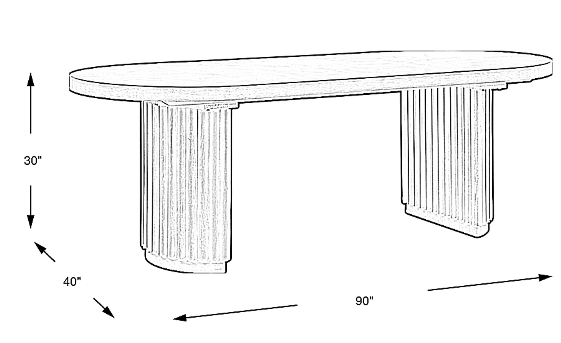 Dimension Image. Please refer to the Dimension Tab on this page for dimension details.