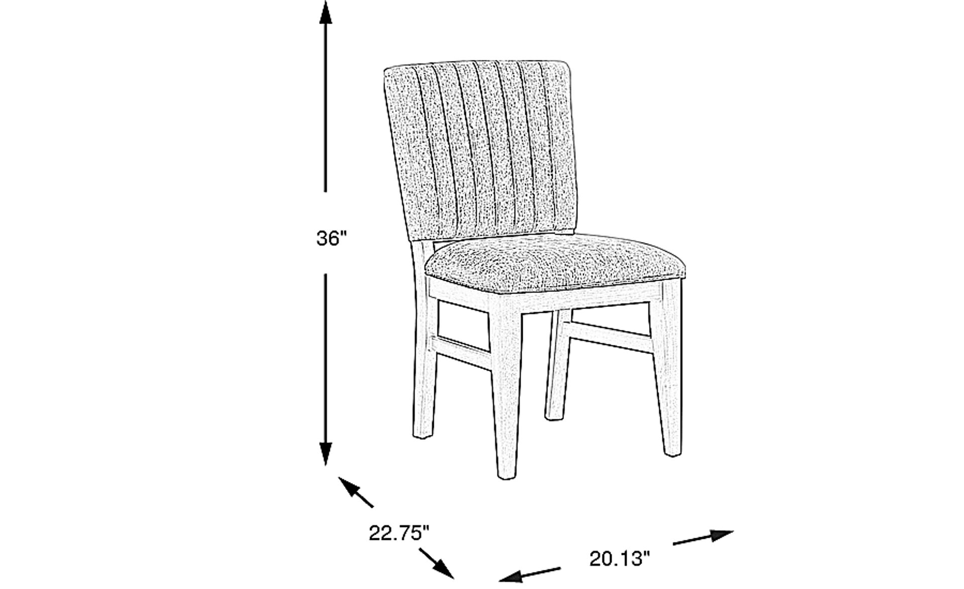 Dimension Image. Please refer to the Dimension Tab on this page for dimension details.