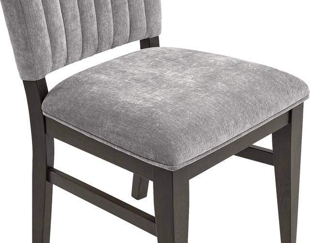 Cheetham Hill Gray Side Chair - Thumbnail - Image 4