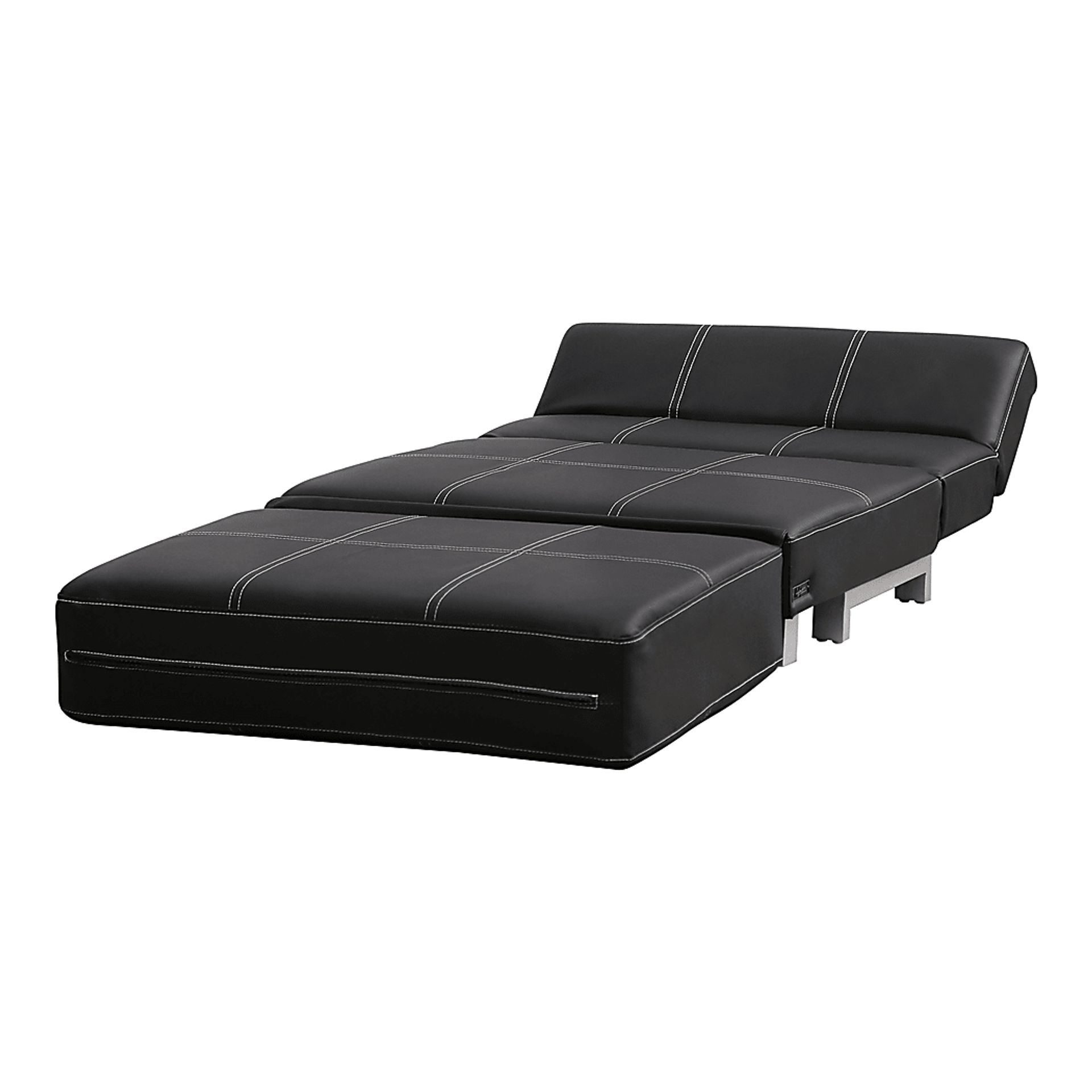 Cheever Black Convertible Futon Chair - Image 2