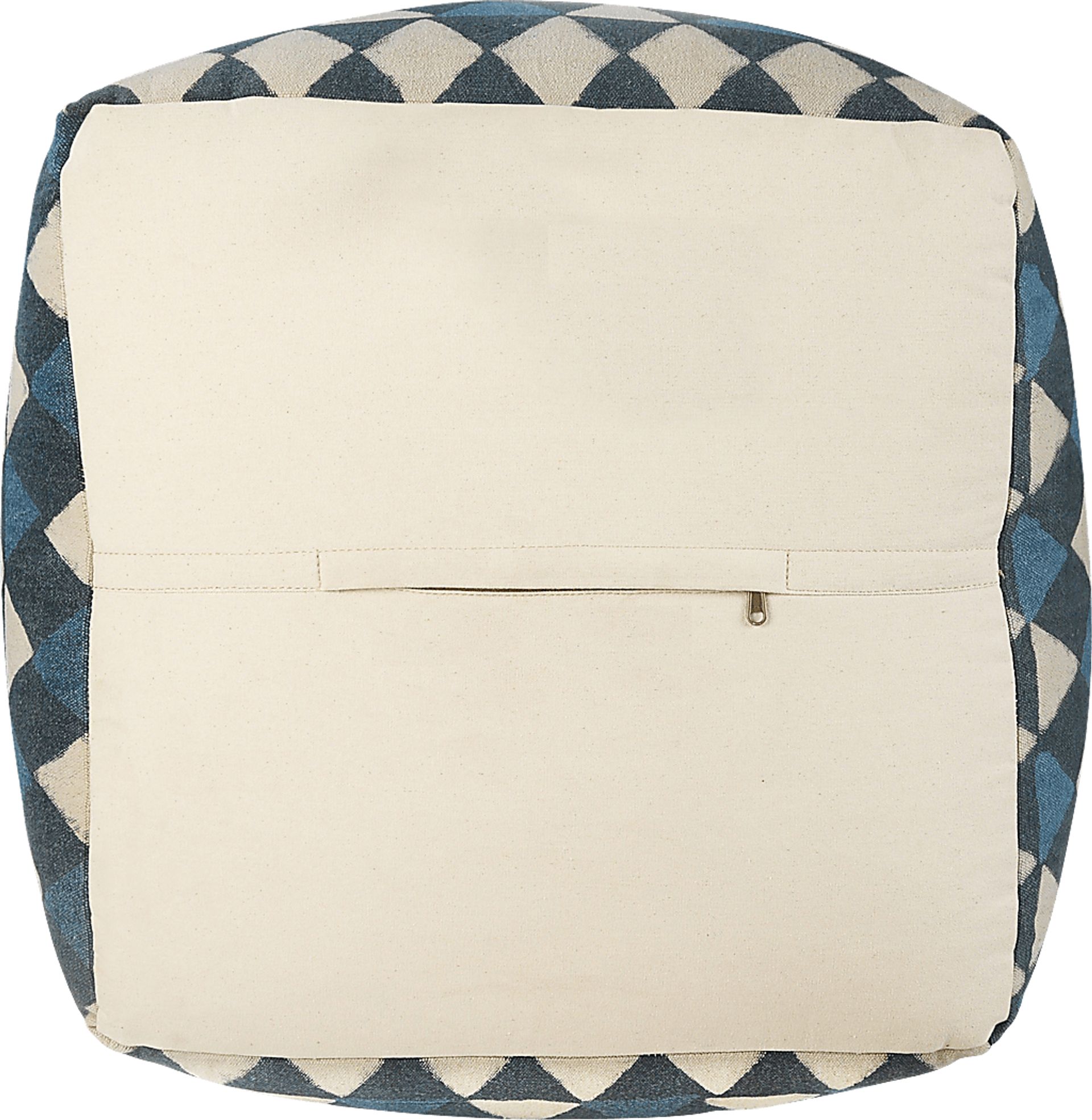 Chegue Blue/Cream Pouf - Image 5