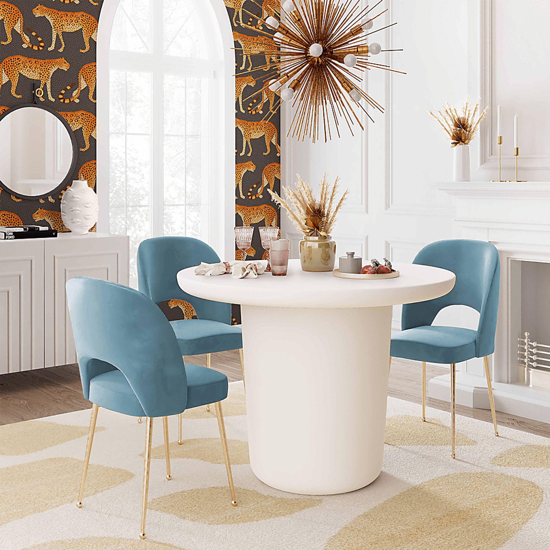 Chelsera Blue Dining Chair - Image 6