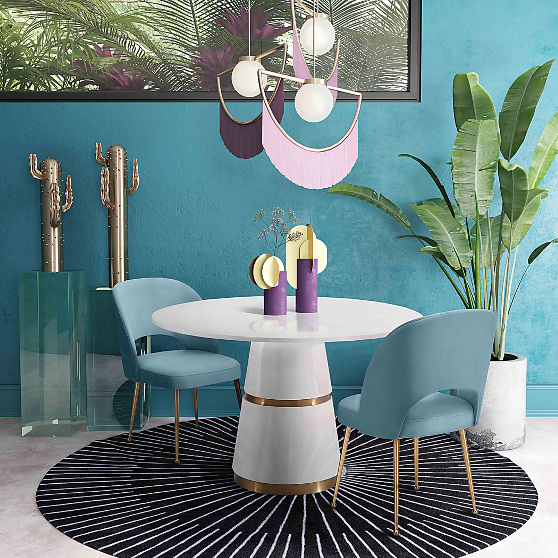 Chelsera Blue Dining Chair - Image 8