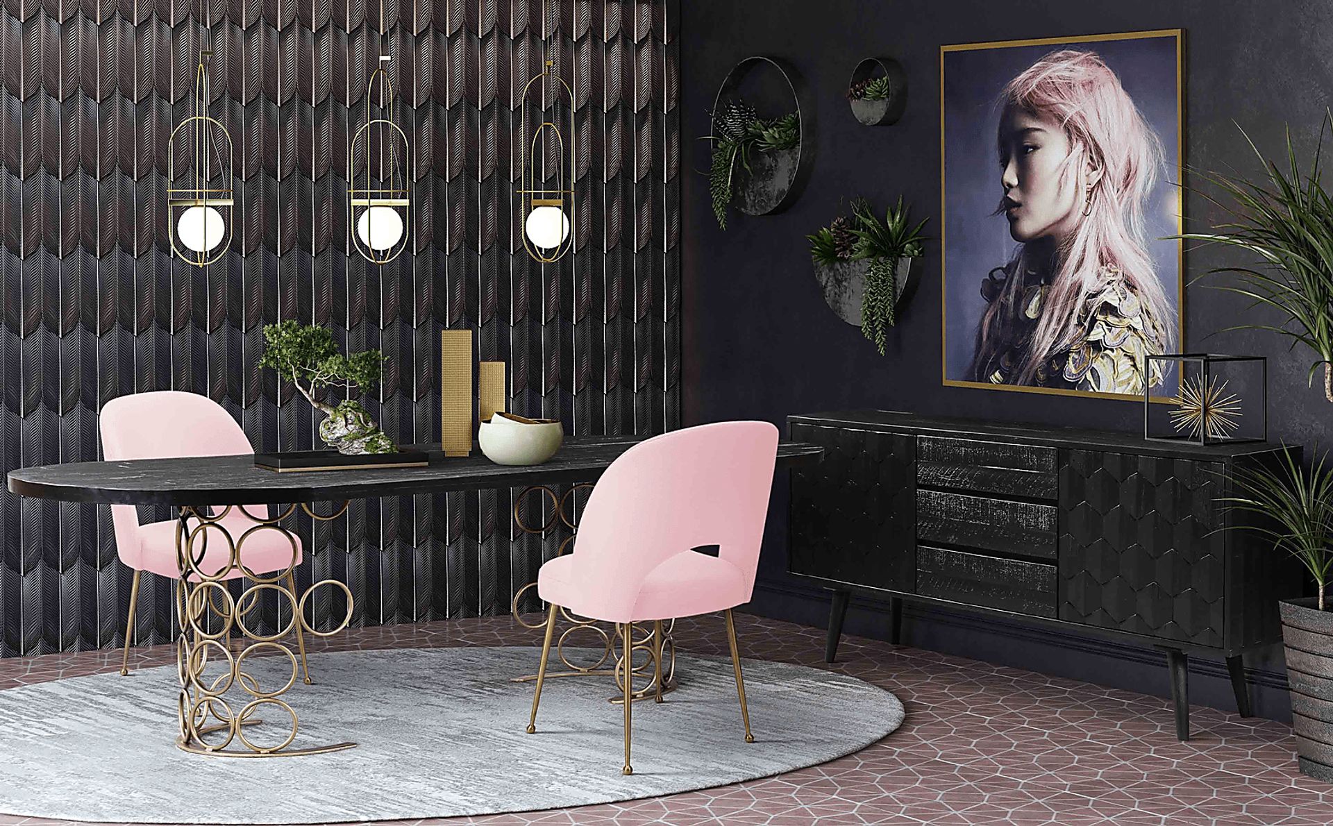 Chelsera Blush Dining Chair - Image 6